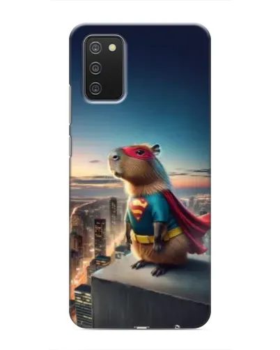 Чехол для Samsung Galaxy A02s с картинкой «Капи-мен супергерой»