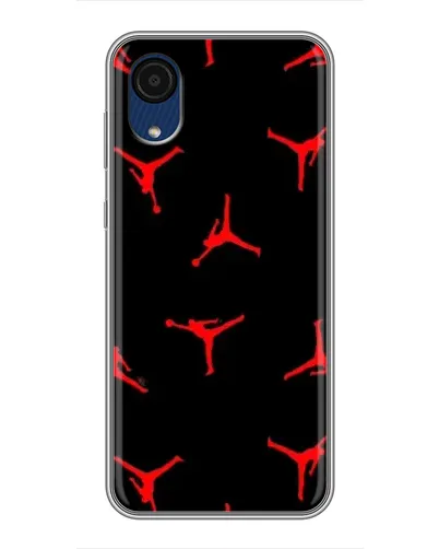 Чехол для Samsung Galaxy A03 Core с картинкой «Jordan Red Pattern»