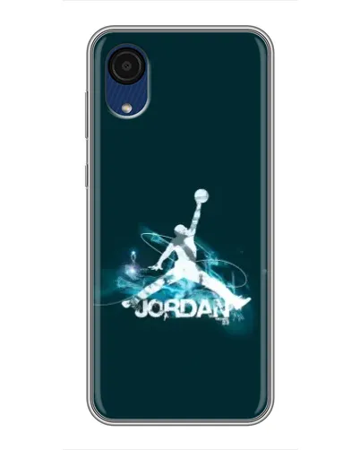 Чехол для Samsung Galaxy A03 Core с картинкой «Jordan Blue Fire»