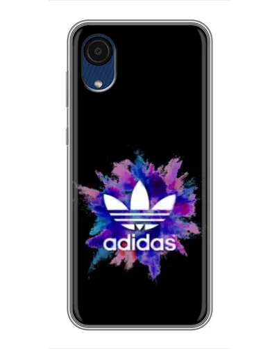 Чехол для Samsung Galaxy A03 Core с картинкой «Взрыв красок Adidas»