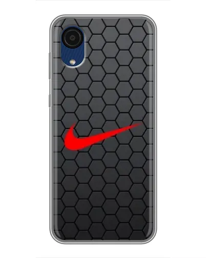 Чохол для Samsung Galaxy A03 Core з картинкою «Nike — карбонова сітка» Чохол для Samsung Galaxy A03 Core з картинкою «Nike — карбонова сітка»