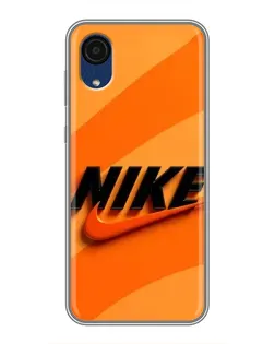 Чохол для Samsung Galaxy A03 Core з картинкою «Помаранчевий драйв Nike» Чохол для Samsung Galaxy A03 Core з картинкою «Помаранчевий драйв Nike»