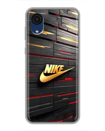 Чохол для Samsung Galaxy A03 Core з картинкою «Золотий Nike на металі» Чохол для Samsung Galaxy A03 Core з картинкою «Золотий Nike на металі»
