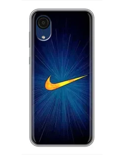 Чохол для Samsung Galaxy A03 Core з картинкою «Синій пульс Nike» Чохол для Samsung Galaxy A03 Core з картинкою «Синій пульс Nike»