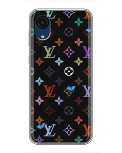 Чехол для Samsung Galaxy A03 Core с картинкой «Цветная монограмма LV»