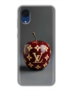 Чехол для Samsung Galaxy A03 Core с картинкой «Красное яблоко LV»