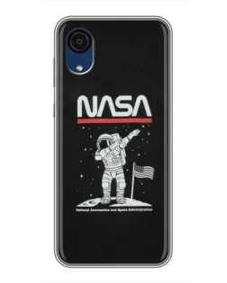 Чехол для Samsung Galaxy A03 Core с картинкой «NASA — шагаем по Луне» Чехол для Samsung Galaxy A03 Core с картинкой «NASA — шагаем по Луне»