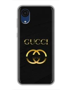 Чохол для Samsung Galaxy A03 Core з картинкою «Золотий логотип Gucci» Чохол для Samsung Galaxy A03 Core з картинкою «Золотий логотип Gucci»