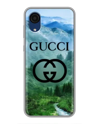 Чехол для Samsung Galaxy A03 Core с картинкой «Gucci — горный пейзаж»