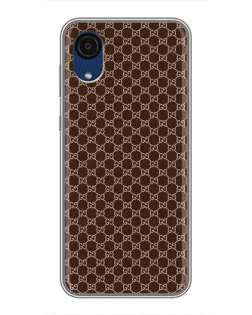 Чохол для Samsung Galaxy A03 Core з картинкою «Gucci — шоколадна сітка» Чохол для Samsung Galaxy A03 Core з картинкою «Gucci — шоколадна сітка»