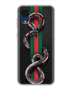Чохол для Samsung Galaxy A03 Core з картинкою «Gucci — змія на смузі» Чохол для Samsung Galaxy A03 Core з картинкою «Gucci — змія на смузі»