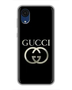 Чохол для Samsung Galaxy A03 Core з картинкою «Gucci — золото на чорному» Чохол для Samsung Galaxy A03 Core з картинкою «Gucci — золото на чорному»