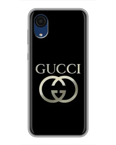 Чехол для Samsung Galaxy A03 Core с картинкой «Gucci — золото на черном» Чехол для Samsung Galaxy A03 Core с картинкой «Gucci — золото на черном»