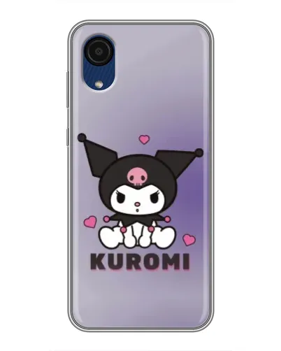 Чехол для Samsung Galaxy A03 Core с картинкой «Kuromi — фиолетовый арт»