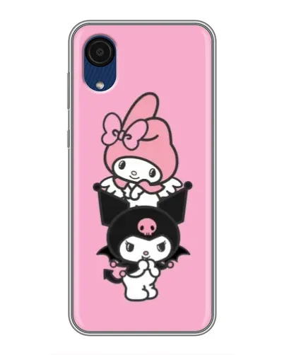Чехол для Samsung Galaxy A03 Core с картинкой «My Melody и Kuromi»