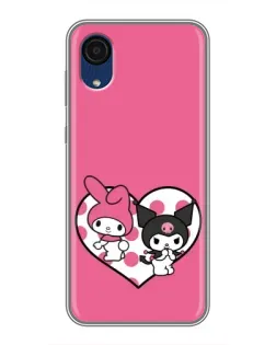 Чехол для Samsung Galaxy A03 Core с картинкой «Kuromi и My Melody» Чехол для Samsung Galaxy A03 Core с картинкой «Kuromi и My Melody»