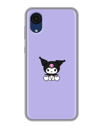 Чехол для Samsung Galaxy A03 Core с картинкой «Kuromi — фиолетовый минимализм»