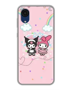 Чехол для Samsung Galaxy A03 Core с картинкой «My Melody и Kuromi» Чехол для Samsung Galaxy A03 Core с картинкой «My Melody и Kuromi»