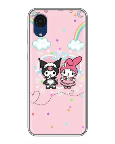 Чехол для Samsung Galaxy A03 Core с картинкой «My Melody и Kuromi»