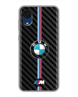 Чехол для Samsung Galaxy A03 Core с картинкой «Эмблема BMW и карбон» Чехол для Samsung Galaxy A03 Core с картинкой «Эмблема BMW и карбон»