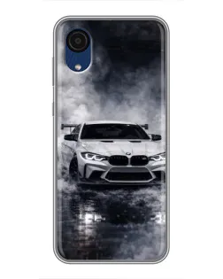 Чехол для Samsung Galaxy A03 Core с картинкой «BMW сквозь туман» Чехол для Samsung Galaxy A03 Core с картинкой «BMW сквозь туман»