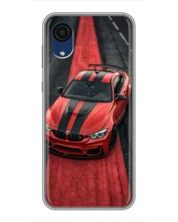 Чехол для Samsung Galaxy A03 Core с картинкой «BMW на красной дорожке» Чехол для Samsung Galaxy A03 Core с картинкой «BMW на красной дорожке»