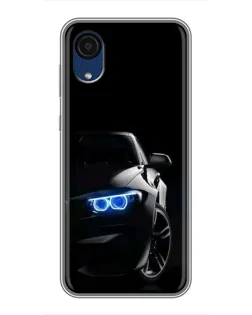 Чехол для Samsung Galaxy A03 Core с картинкой «BMW — ночной взгляд» Чехол для Samsung Galaxy A03 Core с картинкой «BMW — ночной взгляд»
