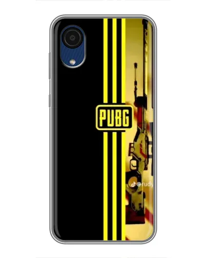 Чехол для Samsung Galaxy A03 Core с картинкой «PUBG — камуфляжный шлем»