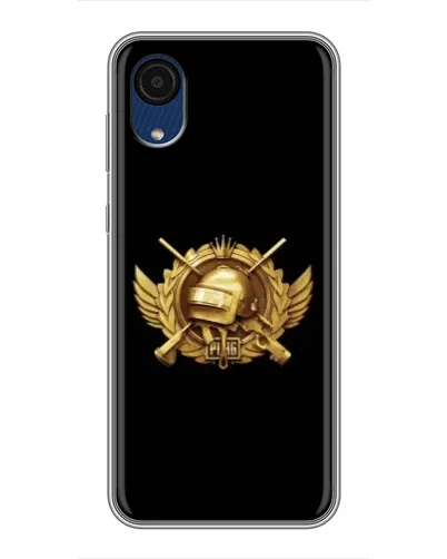 Чехол для Samsung Galaxy A03 Core с картинкой «PUBG — оранжевый градиент»