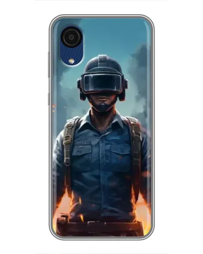 Чехол для Samsung Galaxy A03 Core с картинкой «PUBG — реалистичный герой»
