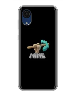 Чехол для Samsung Galaxy A03 Core с картинкой «Алмазная кирка»