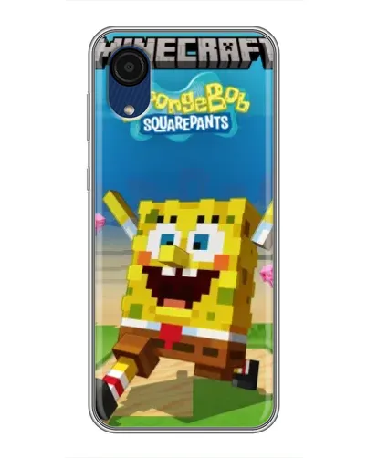 Чехол для Samsung Galaxy A03 Core с картинкой «Губка Боб Minecraft» Чехол для Samsung Galaxy A03 Core с картинкой «Губка Боб Minecraft»