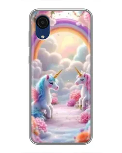 Чехол для Samsung Galaxy A03 Core с картинкой «Радуга и единороги» Чехол для Samsung Galaxy A03 Core с картинкой «Радуга и единороги»