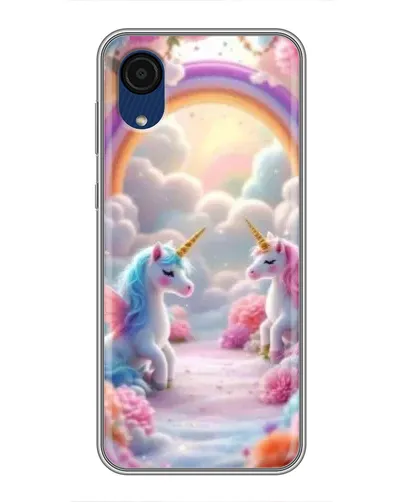 Чехол для Samsung Galaxy A03 Core с картинкой «Радуга и единороги» Чехол для Samsung Galaxy A03 Core с картинкой «Радуга и единороги»