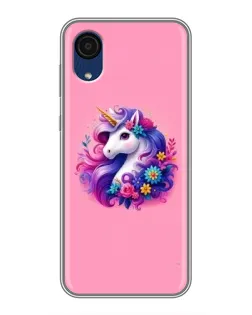 Чехол для Samsung Galaxy A03 Core с картинкой «Сказочный единорог»
