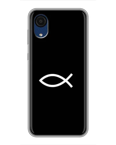 Чехол для Samsung Galaxy A03 Core с картинкой «Символ рыбы Jesus» Чехол для Samsung Galaxy A03 Core с картинкой «Символ рыбы Jesus»