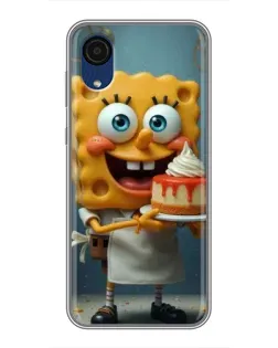 Чехол для Samsung Galaxy A03 Core с картинкой «Повар Спанч Боб»