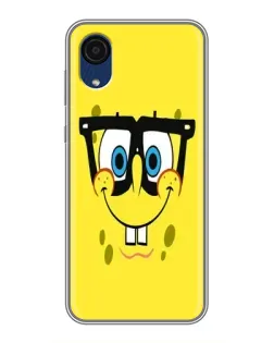 Чехол для Samsung Galaxy A03 Core с картинкой «Минималистичный Спанч Боб»