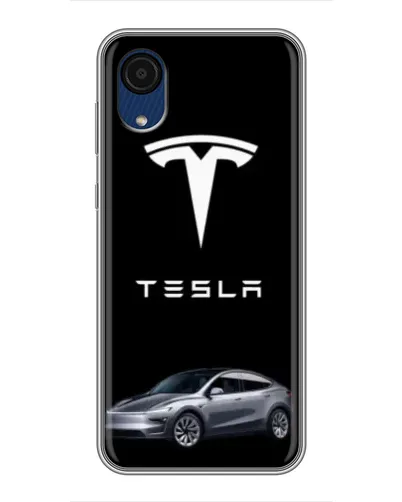 Чехол для Samsung Galaxy A03 Core с картинкой «Tesla Model Y»