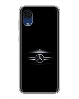Чехол для Samsung Galaxy A03 Core с картинкой «Mercedes — абстрактные линии»
