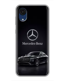 Чехол для Samsung Galaxy A03 Core с картинкой «Mercedes — решетка радиатора»