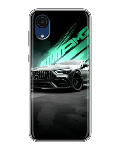 Чехол для Samsung Galaxy A03 Core с картинкой «Темный Mercedes AMG»