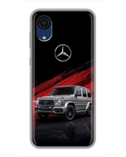 Чехол для Samsung Galaxy A03 Core с картинкой «Mercedes G-Class красный»