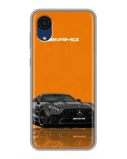 Чехол для Samsung Galaxy A03 Core с картинкой «Оранжевый Mercedes AMG»