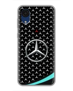 Чехол для Samsung Galaxy A03 Core с картинкой «Mercedes — бирюзовый акцент»