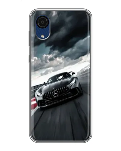 Чехол для Samsung Galaxy A03 Core с картинкой «Гоночный Mercedes AMG»