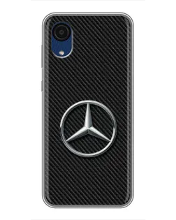 Чехол для Samsung Galaxy A03 Core с картинкой «Карбоновый Mercedes стиль»