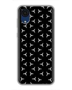 Чехол для Samsung Galaxy A03 Core с картинкой «Mercedes паттерн звезд»