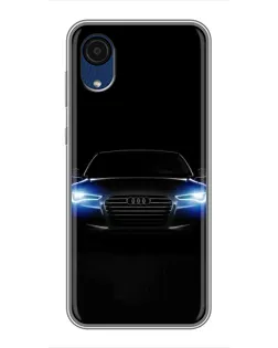 Чехол для Samsung Galaxy A03 Core с картинкой «Audi в неоне»