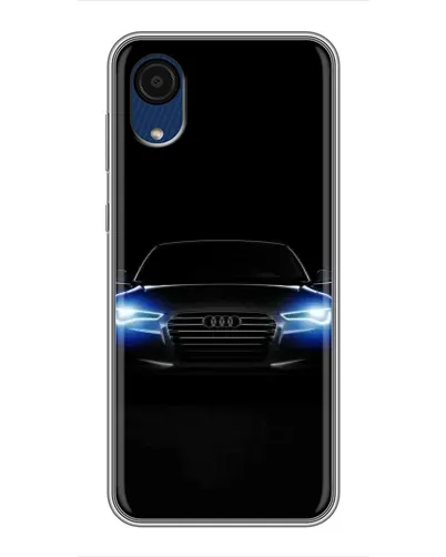 Чехол для Samsung Galaxy A03 Core с картинкой «Audi в неоне»
